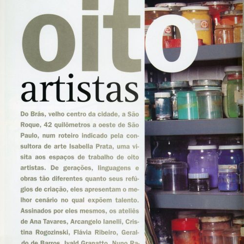 RIBAS, Sergio “Oito Artistas” Gal Oppido (fotos), Casa Vogue Gente que Faz, ano 21 nº 25, ago. 1997, pp.122-129