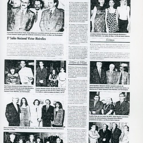 Coluna Benvenutti Moacir, foto e nota, A Notícia, Joinville, SC, 28 nov. 1997, p.C6