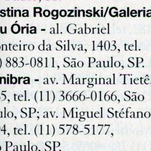 Foto com obra Cadeira, “Luz e tecido dão o clima”, Casa Cláudia, jun. 2000