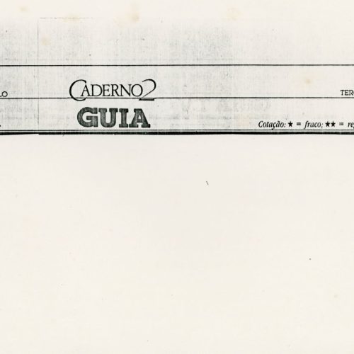 Inaugurações,Visuais, Guia, O Estado de São Paulo, São Paulo, SP, 18 ago.1992. Caderno 2