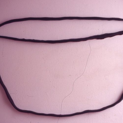 Tinta a óleo sobre relevo em resina. Dimensões: 83 x 127 x 4 cm