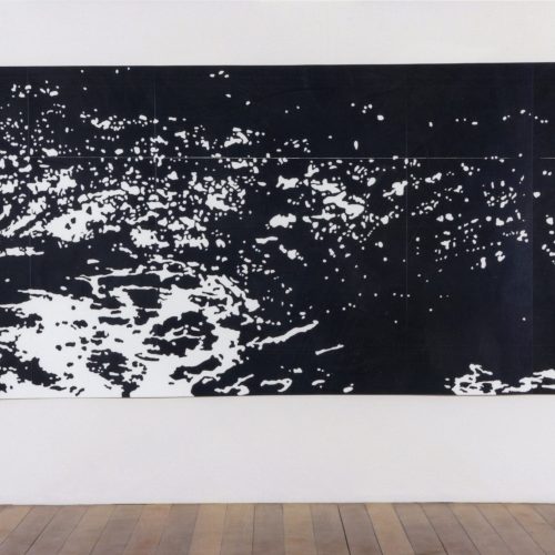 Xilogravura. Dimensões: 185 x 420 cm